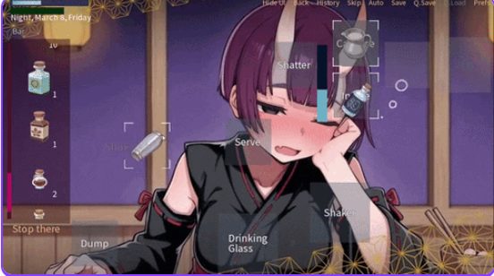 【PC/官中/互动/SLG游戏/310M】调酒师:月光灯主持人 （Bartender: Moonlight Host） DEMO Ver260731 官中步兵版+互动SLG游戏+310M