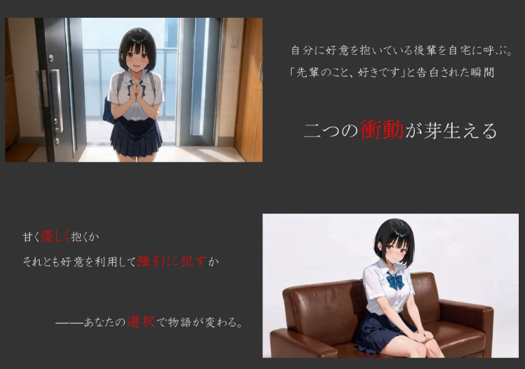 【PC/AI汉化/日式/SLG游戏/1.80G】我把喜欢我的后辈叫到家里 (俺のことが好きな後輩を自宅に呼んで犯してみた) AI汉化版+日式SLG游戏+1.80G